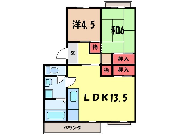 ドエル法土の物件間取画像